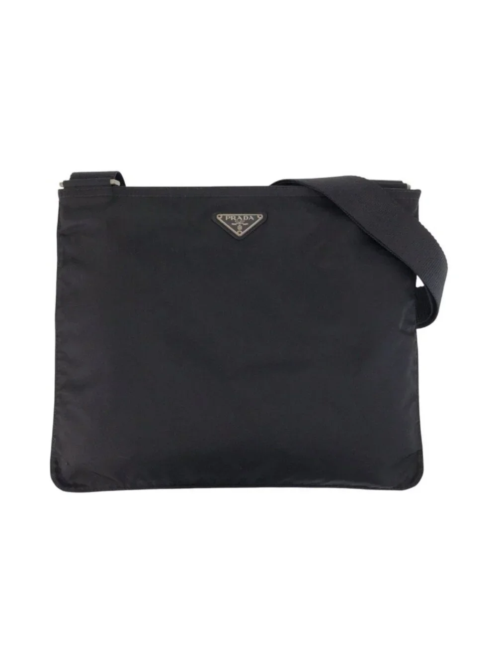 Prada Tessuto Black Nylon Shoulder Bag